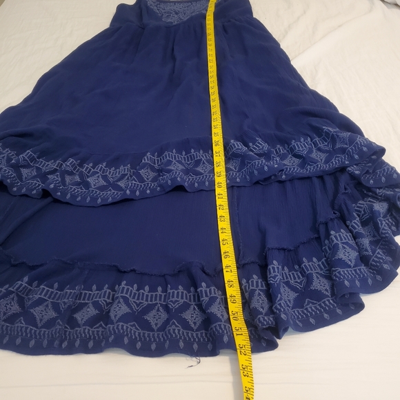 Torrid Embroidered High Low Hem Blue Dress Size 1X. - Picture 10 of 11